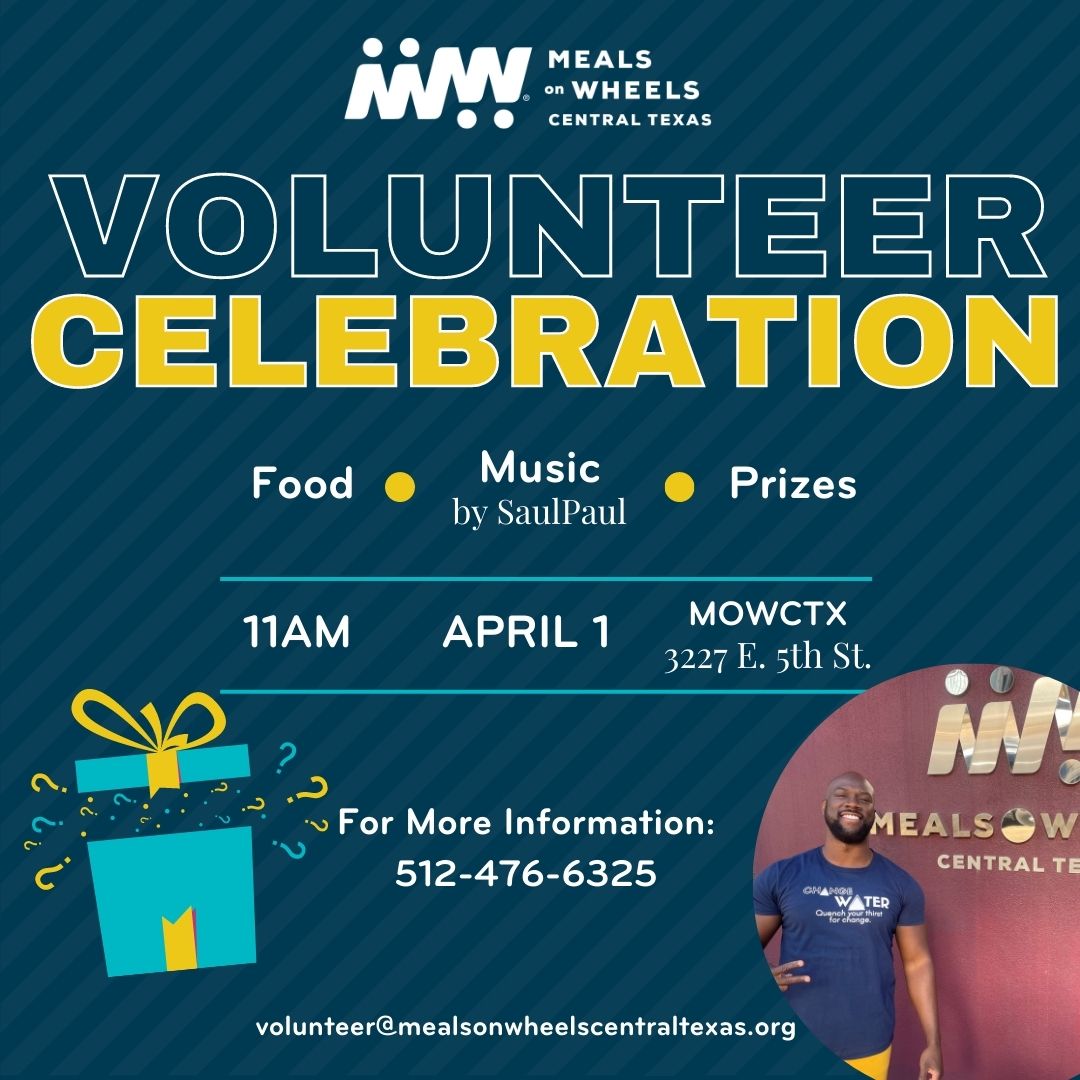 Join us Saturday, April 1st as we celebrate all our wonderful volunteers! Live music from 
<a href="/SaulPaul/">SaulPaul</a> and food and prizes from several other local organizations!