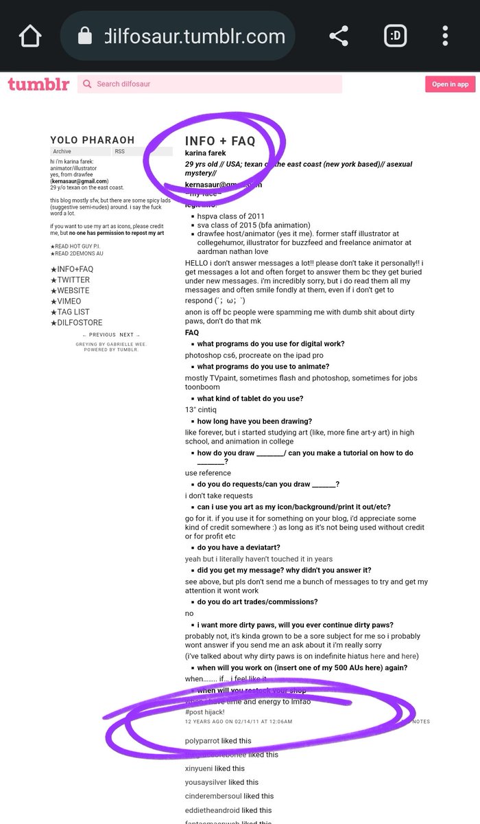 Looked on her website to see if <a href="/dilfosaur/">neo-spacian karina rat</a> has a Twitch account, but instead learned that she is apparently 41??? 😂