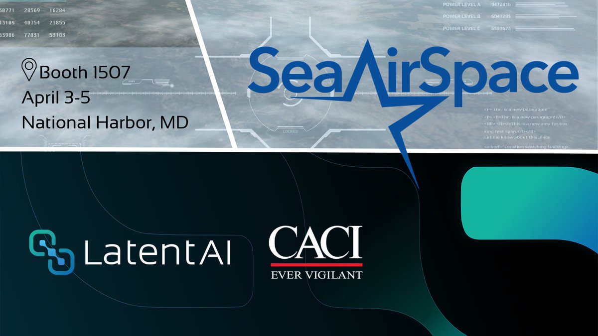 latentai's tweet photo. Watch our built-in hardware expertise in action at @SeaAirSpace booth #1507. @CACIIntl micro gimbal system will stream images through our LEIP optimized and secured model. @javajag #SAS2023 

#LEIP #edgeAI #edgeMLOps #MLOps #unmannedsystem https://t.co/QCnjkpr15q