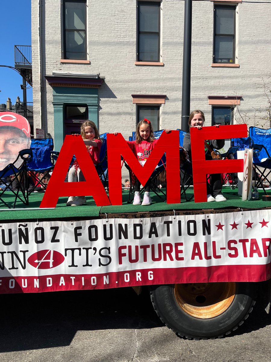 MunozFoundation's tweet photo. We had SO MUCH FUN being part of the @Reds #OpeningDay2023 #FindlayMarketParade! We are grateful to celebrate our city and share our #CincyImpact stories. Special thank you to Natorp's Nursery Outlet for the ride!

Now let's root, root, root for our Redlegs! https://t.co/jJyNNEGTQX