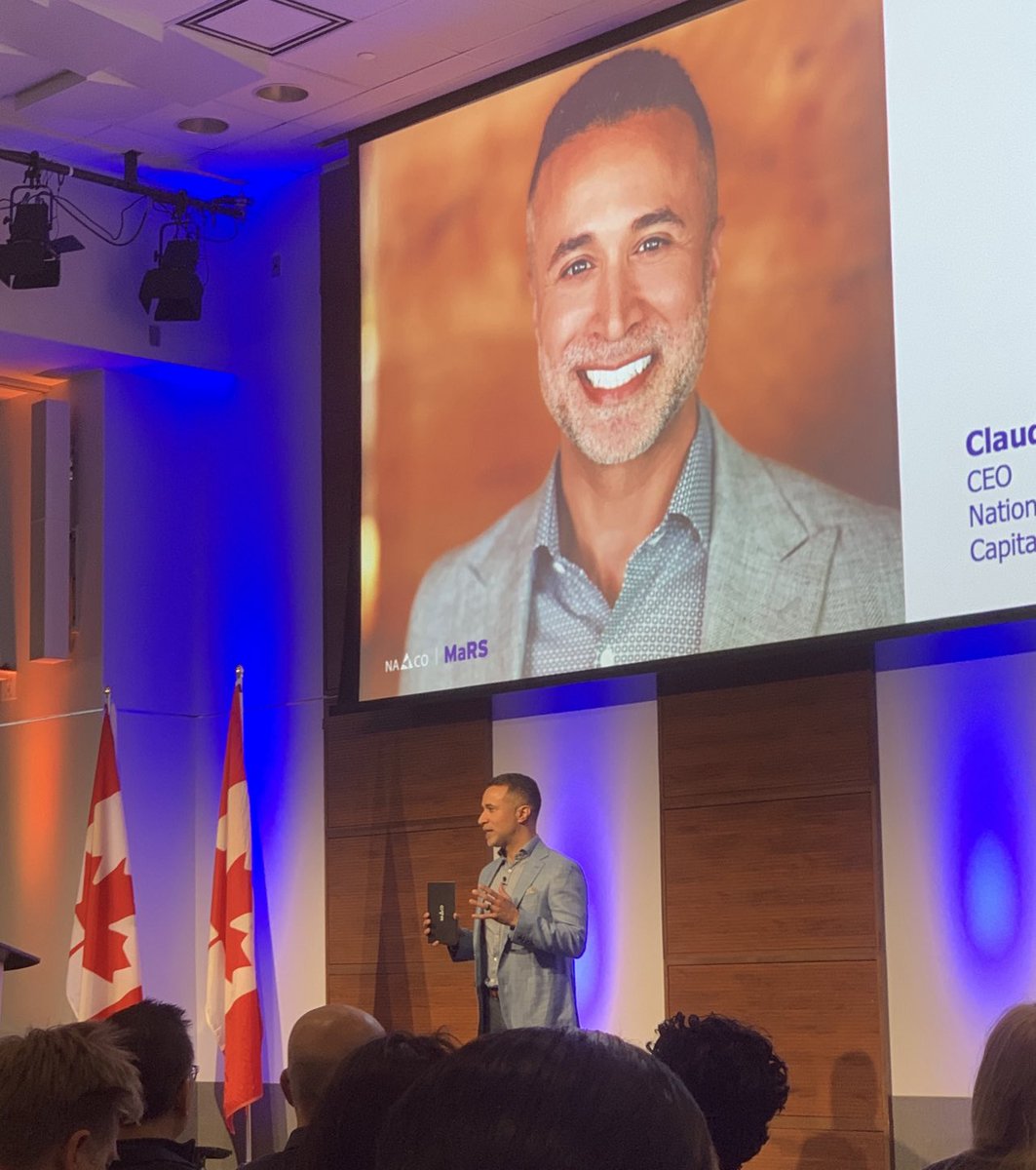 ⁦<a href="/NACOCanada/">NACO Canada 🇨🇦</a>⁩ ⁦<a href="/MaRSDD/">MaRS</a>⁩ moonshot event. Very excited to hear the founders pitch!