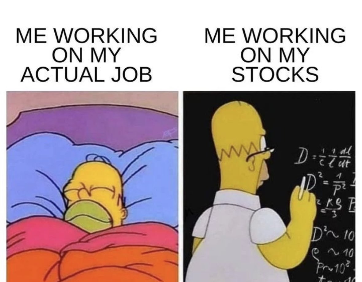 Who puts 10x the effort on trading then their regular job👀😂 $SPY