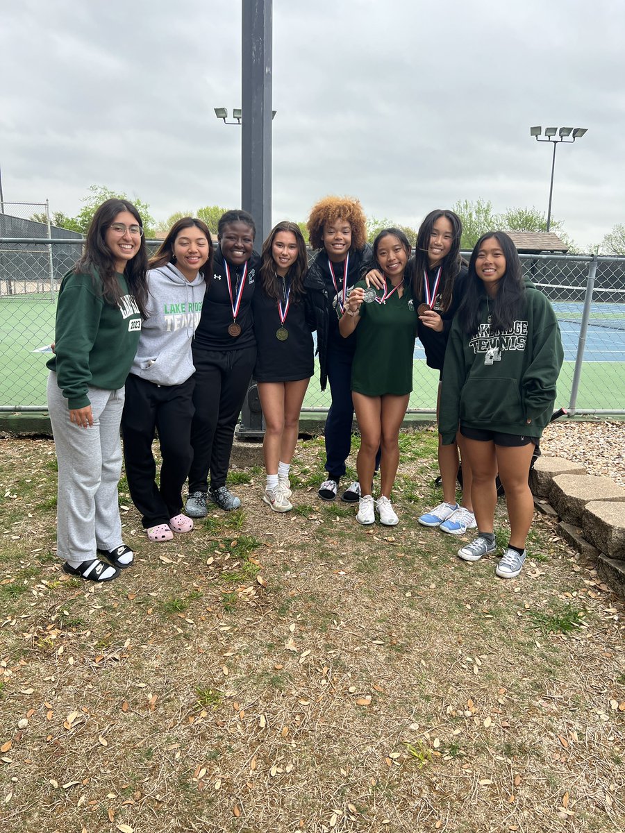 <a href="/LakeRidgeTennis/">Lake Ridge Tennis</a> bringing home some hardware!! Let’s gooooo!