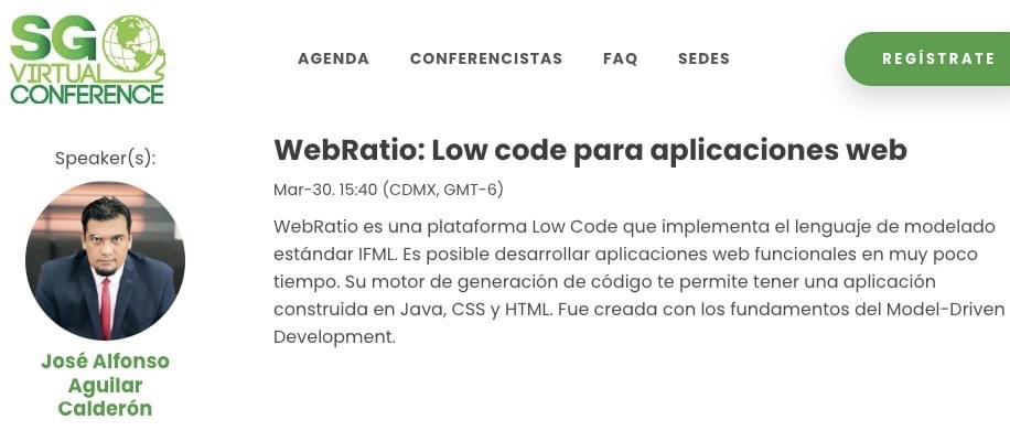 Mode2001's tweet photo. Si no tienes tiempo de actualizarte en nuevas tecnologías de programación, entonces deberías de ver estas charlas. Este año, participo en #SGVirtual para hablar de Low-Code. ¡Ya puedes inscribirte! https://t.co/VKlcIZx8G6 https://t.co/C7lW4HS8co