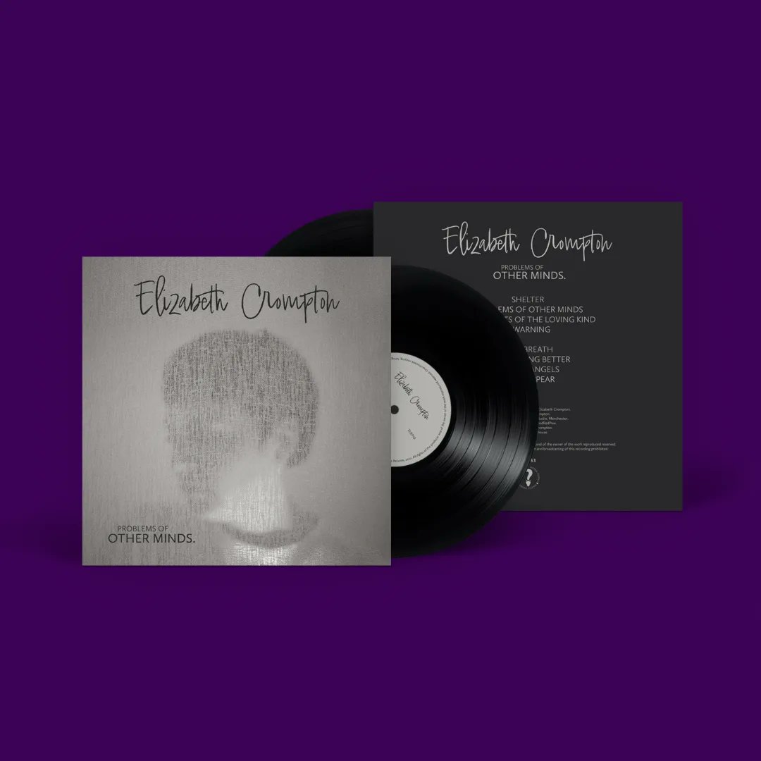 stephenjosborne's tweet photo. A few variants of the Elizabeth Crompton LP that were filtered out during the design stage. #designforprint #graphicdesign #packshot https://t.co/M4IkootSRy