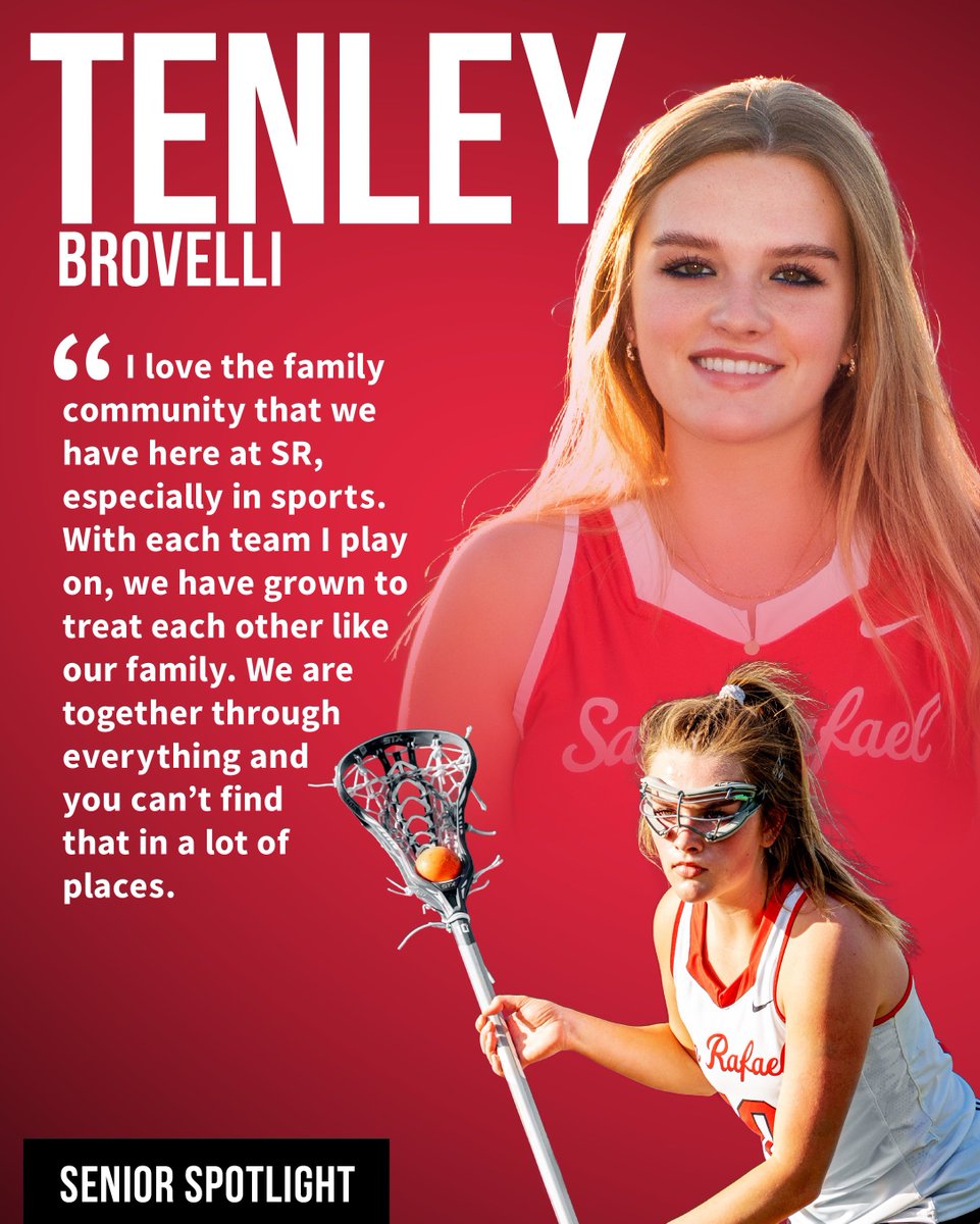 🎉  Senior Spotlight 🎉

Tenley Brovelli 

Volleyball 🏐 |  Basketball 🏀 | Lacrosse 🥍 

Her favorites are:

🍝 - Pasta w/Garlic Bread
🥤 - Diet Coke | Sweet Tea | Coconut Water 
🌇 - Watching the Sunset w/Friends

<a href="/marinij_sports/">Marin IJ Sports</a> <a href="/westcoastpreps_/">West Coast Preps</a>