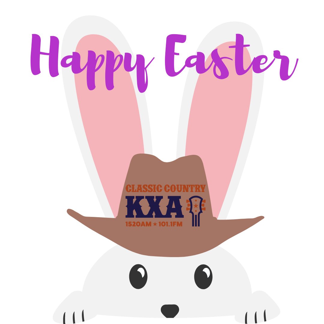 1520KXA's tweet photo. Happy Easter everyone!! 

-Karlie https://t.co/LuQQNIx6l6