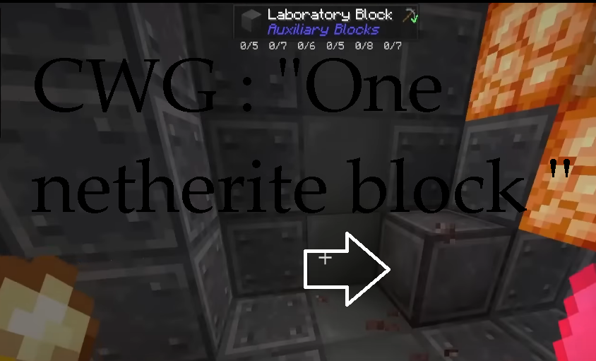 Apparently I missed a netherite block in my last video xD cmon it blends in!