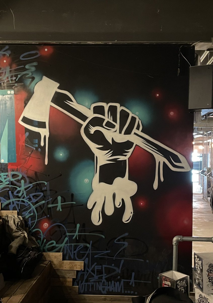 _timwiddowson's tweet image. Todays post work manoeuvres…. #Axed Nottingham … somewhat different to the usual short amble to the train. Now fully trained in axe throwing. Around a 1 in 4 strike rate so not going professional yet. Looks like I’ll have to stick with the day job 😬🪓. Cracking fun though!