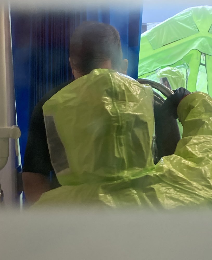 risky_nic's tweet photo. Successful decontamination exercise at FVRH yesterday. Resilience Team in partnership with ED colleagues. Great team work by all involved! @rooju76 @ClaireR30751561 @TeamFVED https://t.co/RMvVCxNATl