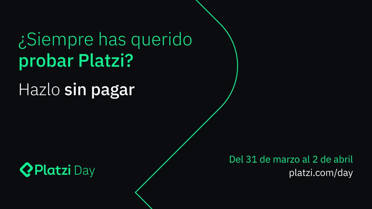 platzi's tweet image. Respuestas a lo que muchos quieren saber de #PlatziDay

- ¿Es Gratis? Sí.
- ¿Todos los cursos? Sí 
- ¿Incluyendo los de Inglés y los de IA? Sí
- ¿Hasta cuándo? Hasta el 2 de abril
- ¿Cualquier persona puede entrar? Sí
- ¿Cómo participo? Registrándote: platzi.com/l/day_0323t/