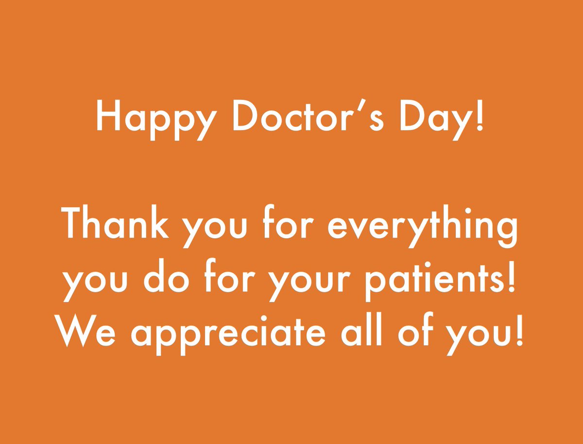 Happy Doctor’s Day! #CompletePMR #PMR #Physiatry #PhysiatryTwitter #MedEd #MedTwitter #DoctorsDay
