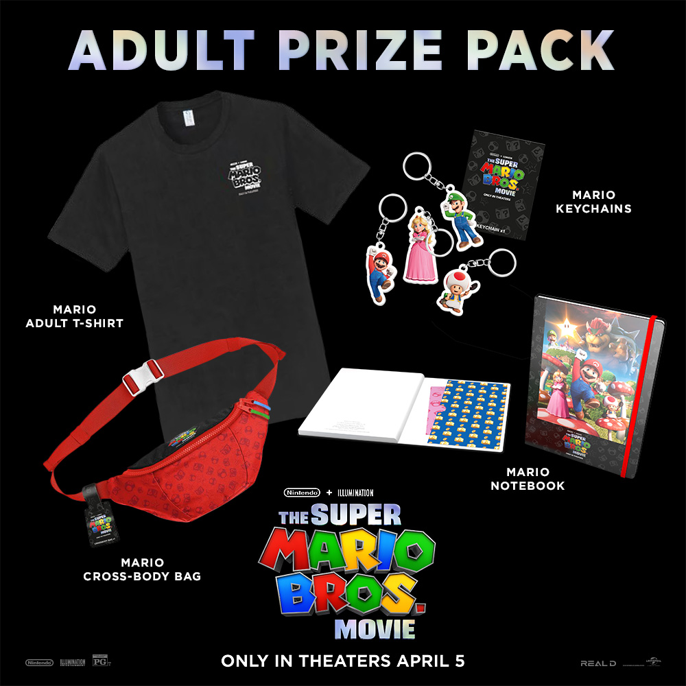ChineseTheatres's tweet image. RT &amp;amp; follow to enter to win this #SuperMarioBrosMovie prize pack!

First @supermariomovie #IMAX shows are Wednesday! 

Click for showtimes and to reserve your seats - bit.ly/TCLSuperMarioB…