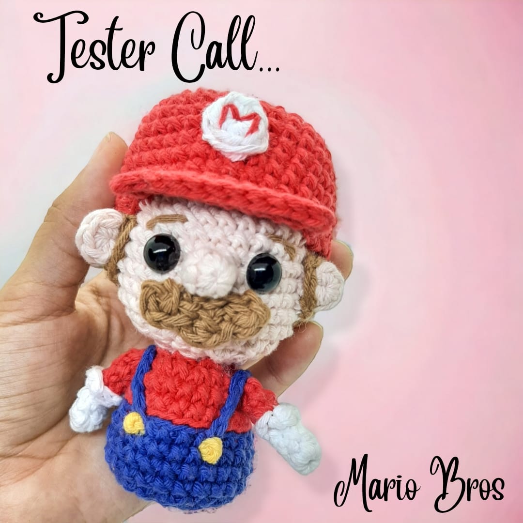 angeles_crochet's tweet photo. Si te animas a tejer y testear este Mario te espero en mi Instagram! ๐คฉ #Amigurumi #crochet #testercall #SuperMarioBros #MarioBros https://t.co/kwgamUWTIl