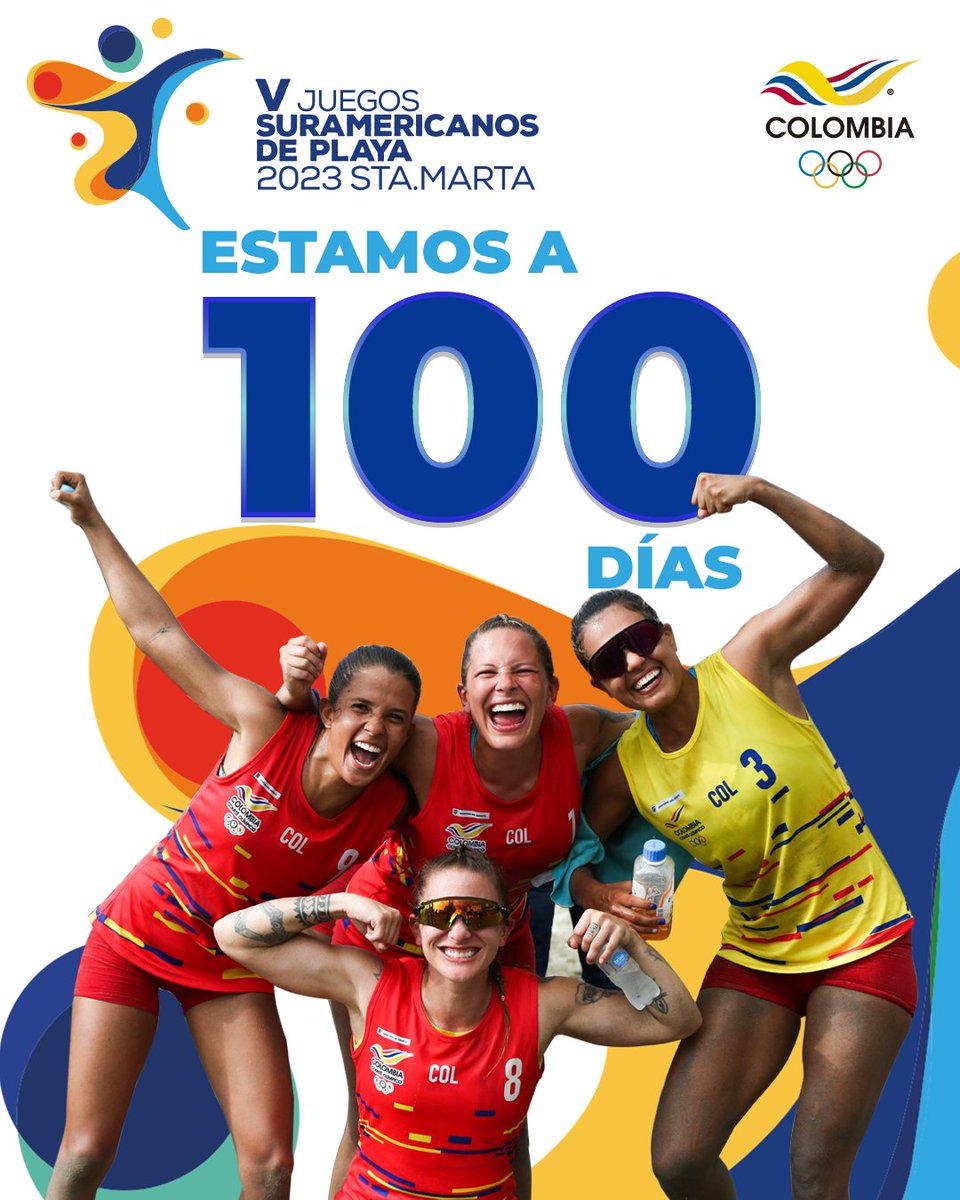 OlimpicoCol's tweet photo. 🤾‍♀️ La ciudad de Santa Marta recibirá por primera vez en la historia nacional unas justas suramericanas de playa, en total competirán 15 países en 14 deportes, con la presencia de más de 2.000 atletas. 🌊🌴

@odesurmedia https://t.co/bEqfMOHb7z