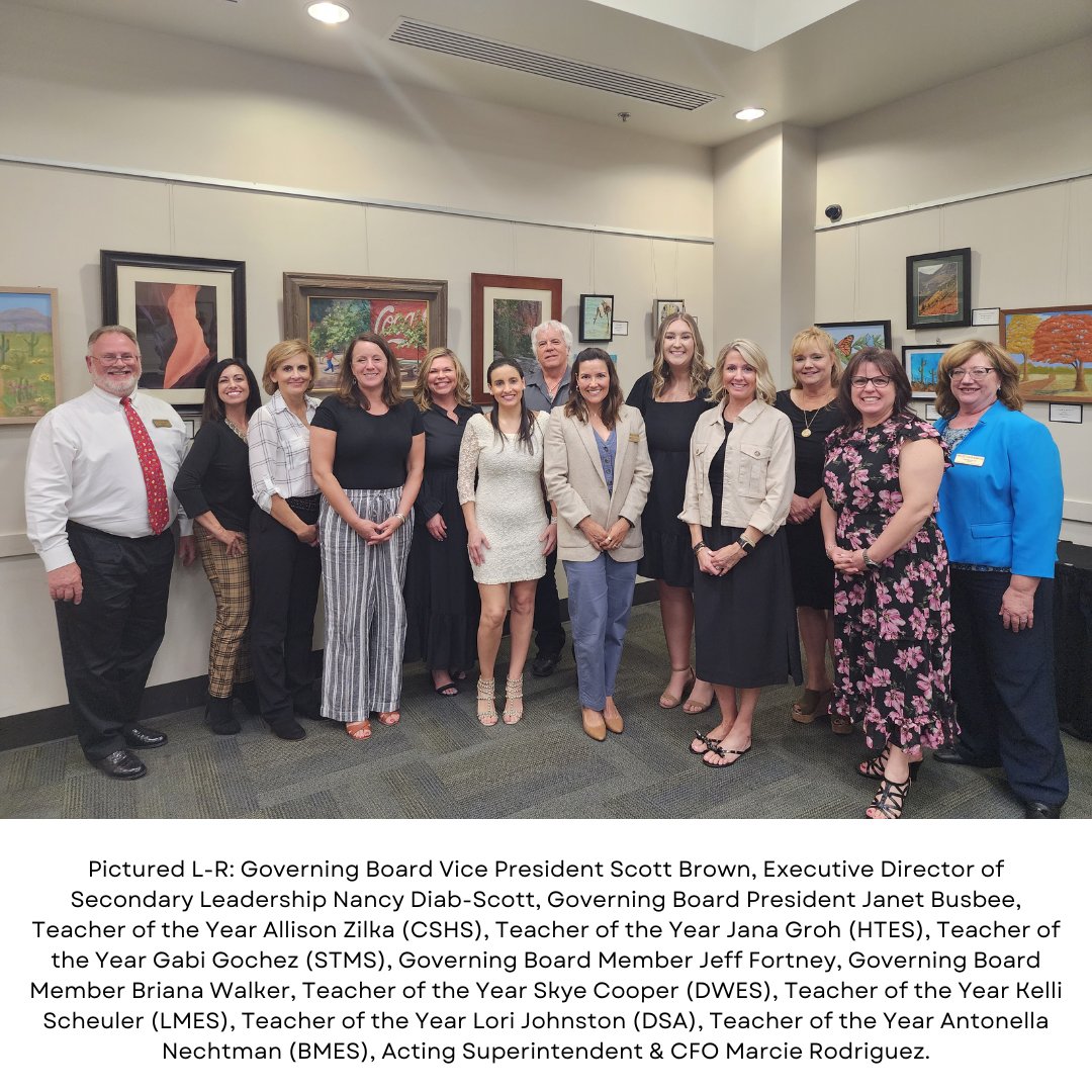 Congratulations to our Teachers of the Year who were honored at the Award Dinner Wed. evening! These wonderful teachers inspire their students and peers and go above and beyond what is expected every day. They are proof that teaching isn't just a profession, it's a work of heart!