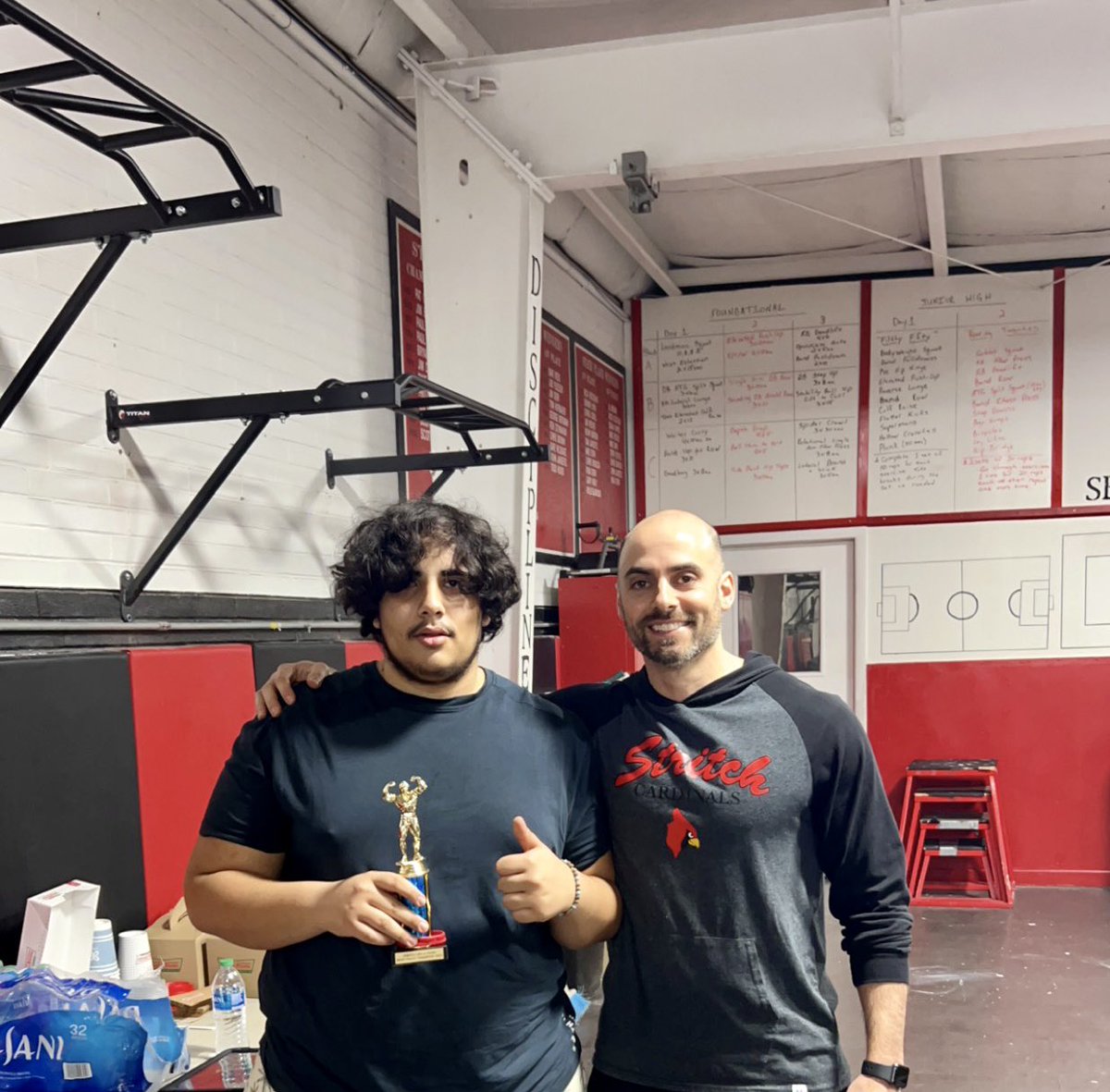 Ali Emarah ‘24 took home the Lift-a-thon trophy for squats.  We look forward to his continued leadership this season.