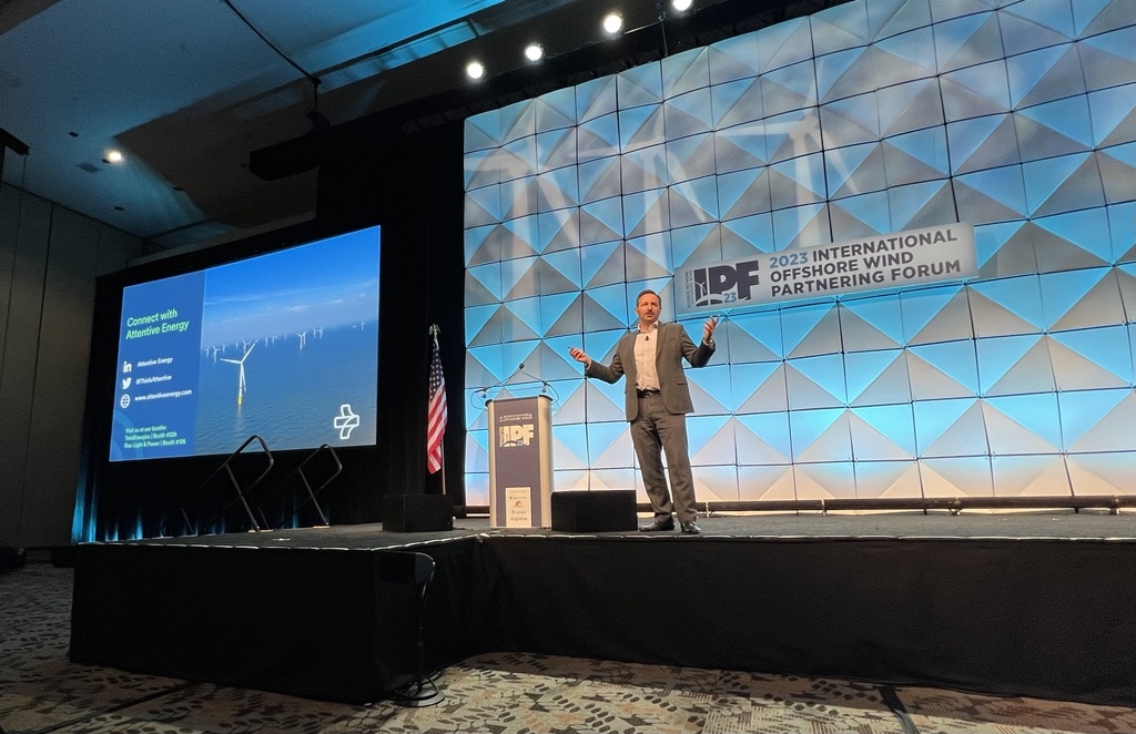 ThisIsAttentive's tweet photo. This was a successful IPF for the #AE1 project team! Our team had the pleasure of speaking many times throughout the conference. Thank you to @offshorewindus for executing another great conference to help move the #OSW industry forward! The future looks bright for #OSW in the US! https://t.co/WZgCr1xkhV
