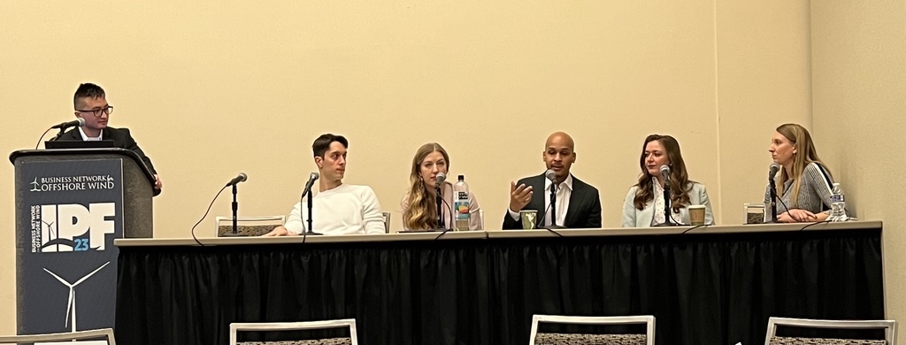 ThisIsAttentive's tweet photo. This was a successful IPF for the #AE1 project team! Our team had the pleasure of speaking many times throughout the conference. Thank you to @offshorewindus for executing another great conference to help move the #OSW industry forward! The future looks bright for #OSW in the US! https://t.co/WZgCr1xkhV