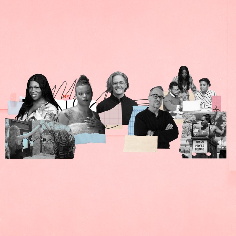 FordFoundation's tweet photo. .@ShelbyPearl, @AryaHelle, Morey Riordan, and @Tourmaliiine are leading the way in this moment of great urgency for transgender and gender-nonconforming people, while also finding sources of hope and joy on this International #TransgenderDayofVisibility. #TDoV
