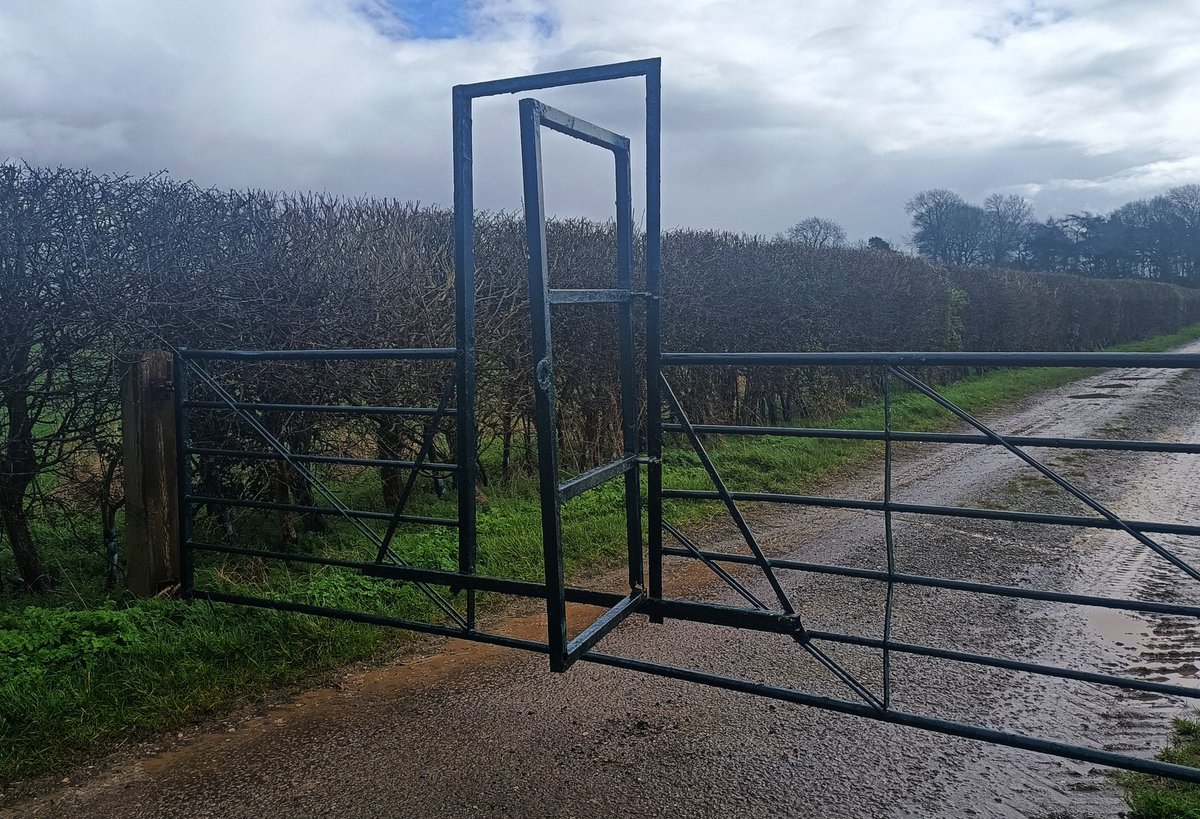 A gate with a doorway..nice 👍 #yorkshirewold #hull
