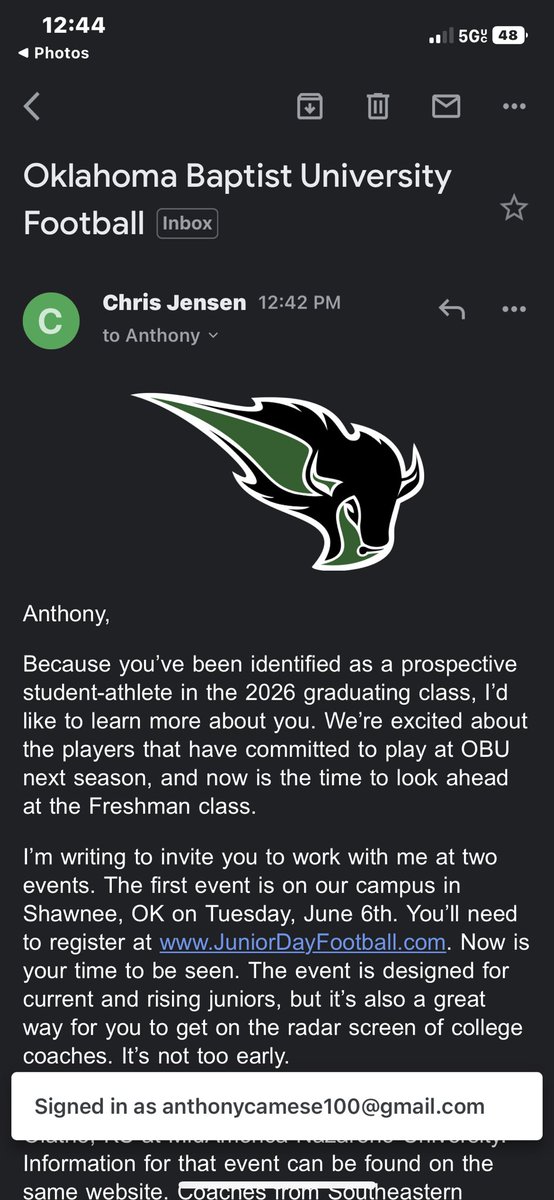 TonyTooRaw70's tweet photo. Thank you @OBU_Football for inviting me. https://t.co/tTghBDZKe1
