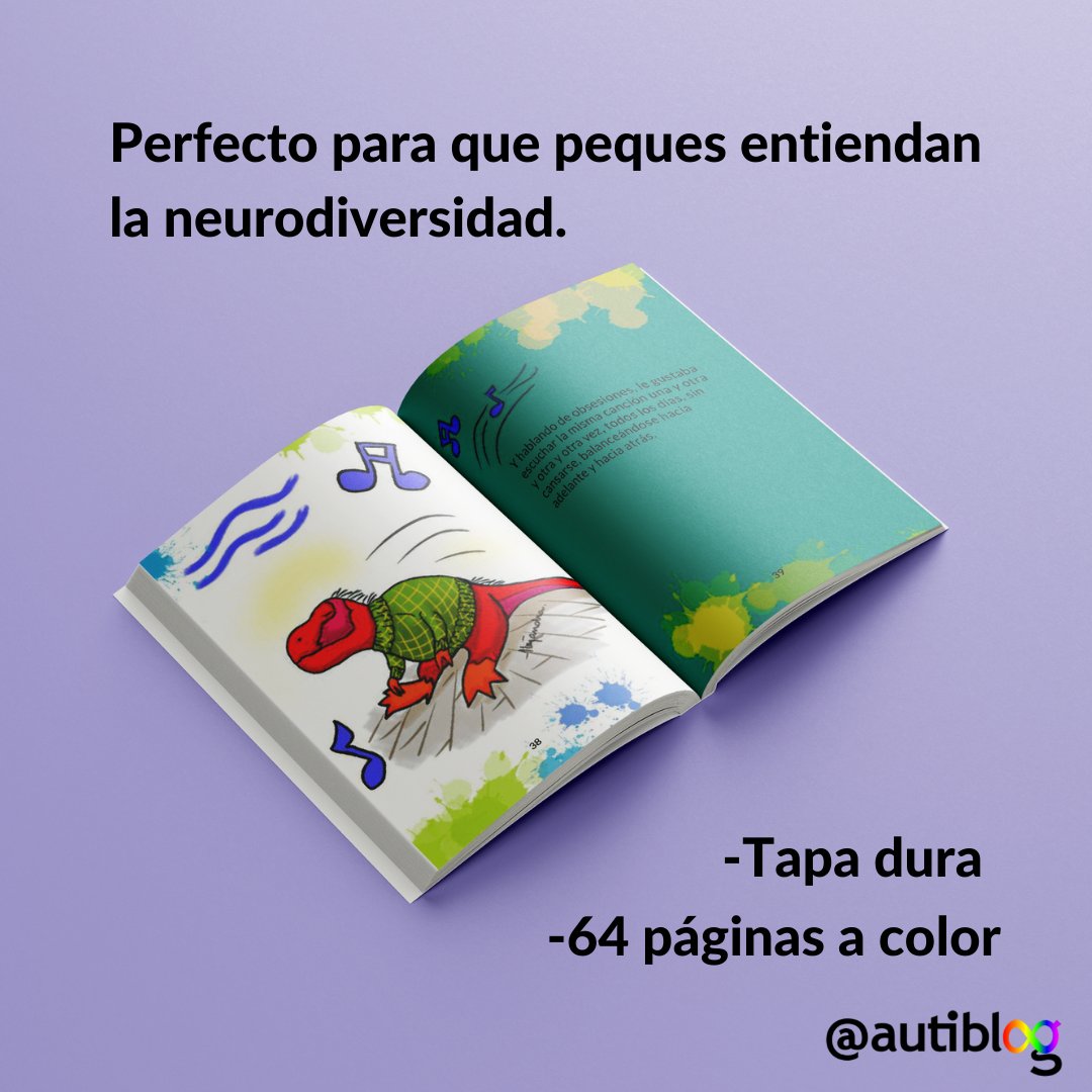 autiblog's tweet photo. En el #DíaMundialDelAutismo, apoya iniciativas #SoyAutista

Por ejemplo, el último libro de @HistCotidianas, "Mateo el Tiranosaurio autista"🦕

Un cuento infantil en tapa dura, ilustrado y escrito por Alita, y que yo he maquetado... https://t.co/jfqHFSqaIG