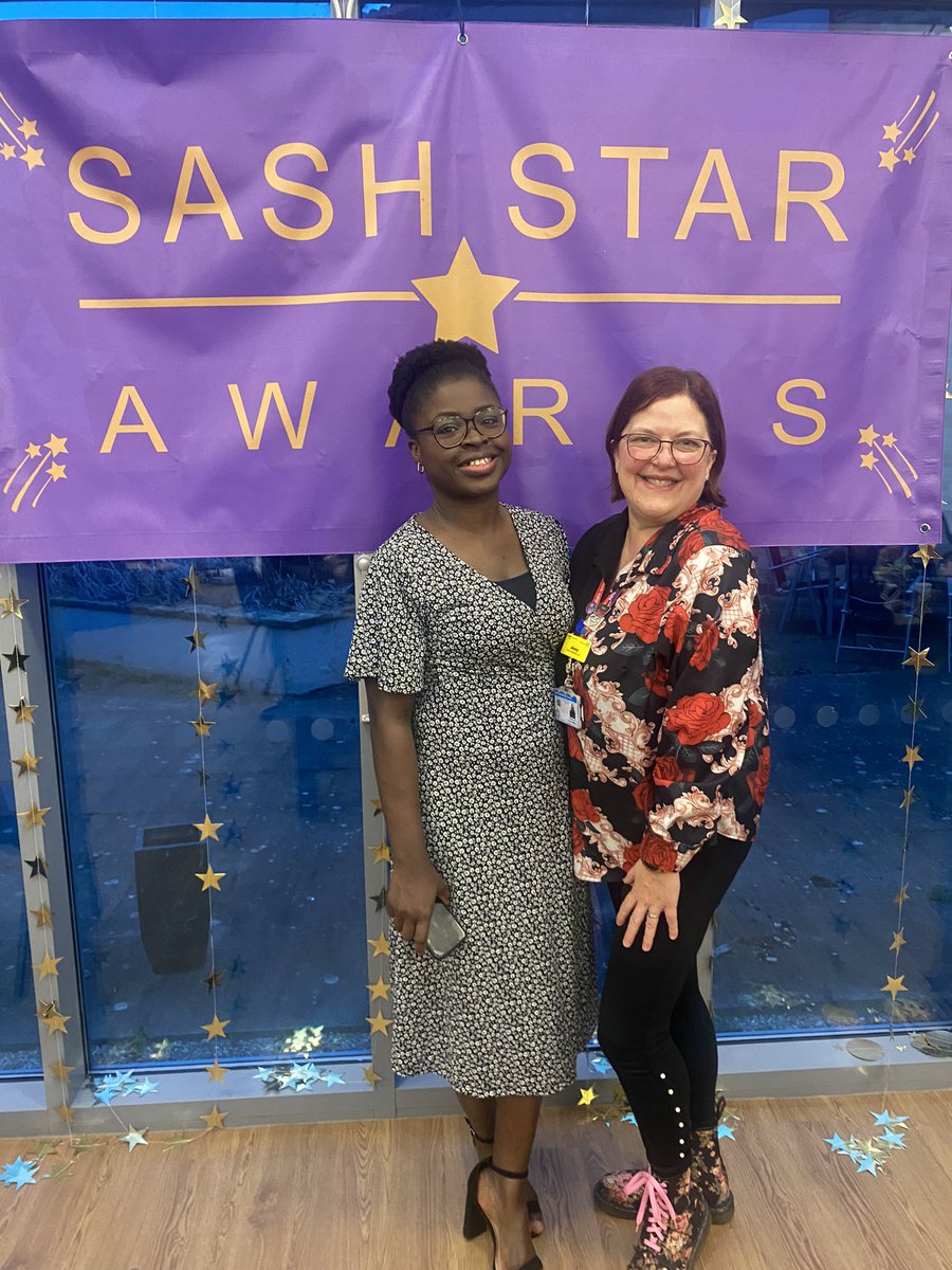 NurseLouCavallo's tweet photo. What a special night at the sash star awards. Well done to @olufunmiajose and @Movingandhandl2 for being the winner and runner up for quality improvement and service innovation, so proud of you both 👏🏻✨ https://t.co/bGtnXIT2ax