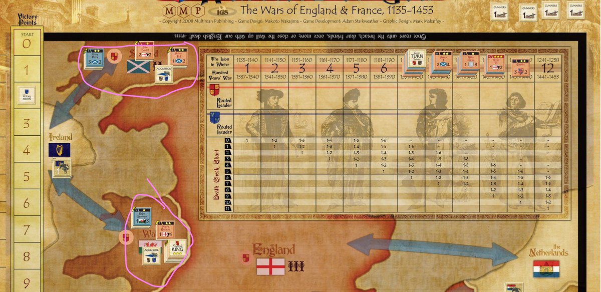 RDescarttess's tweet photo. 1391-1400 #Warriorsofgod #laguerradelos100años. Enrique IV de Inglaterra sigue con problemas en Gales a pesar de su victoria y Escocia donde caen derrotados. En Normandia ha perdido parte de la confianza de su nobleza. Sube la moral de los franceses de Carlos VI @lol0Parras. https://t.co/JldgHuo8kF