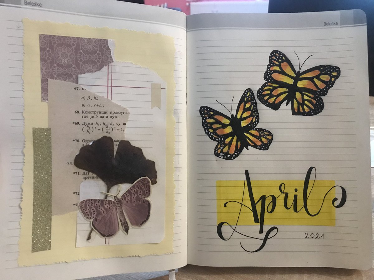 lifeinSerbia's tweet photo. #bulletjournal #viral2023 #myartwork 
These are some pages of my journal from last year. What do you think? ☺️🩵 https://t.co/shPvt7aZbE