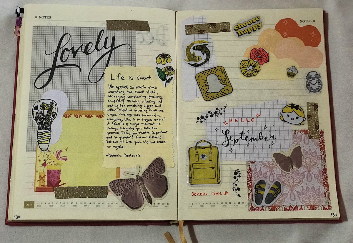 lifeinSerbia's tweet photo. #bulletjournal #viral2023 #myartwork 
These are some pages of my journal from last year. What do you think? ☺️🩵 https://t.co/shPvt7aZbE