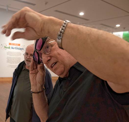 carlemuseum's tweet image. “The difference is amazing; without the glasses the colors look kind of hazy and washed out … they’re certainly more intense with them.” Check out this story to discover the @carlemuseum's effort to be inclusive and accessible to everyone.  #ColorBlind tinyurl.com/4ftref2x