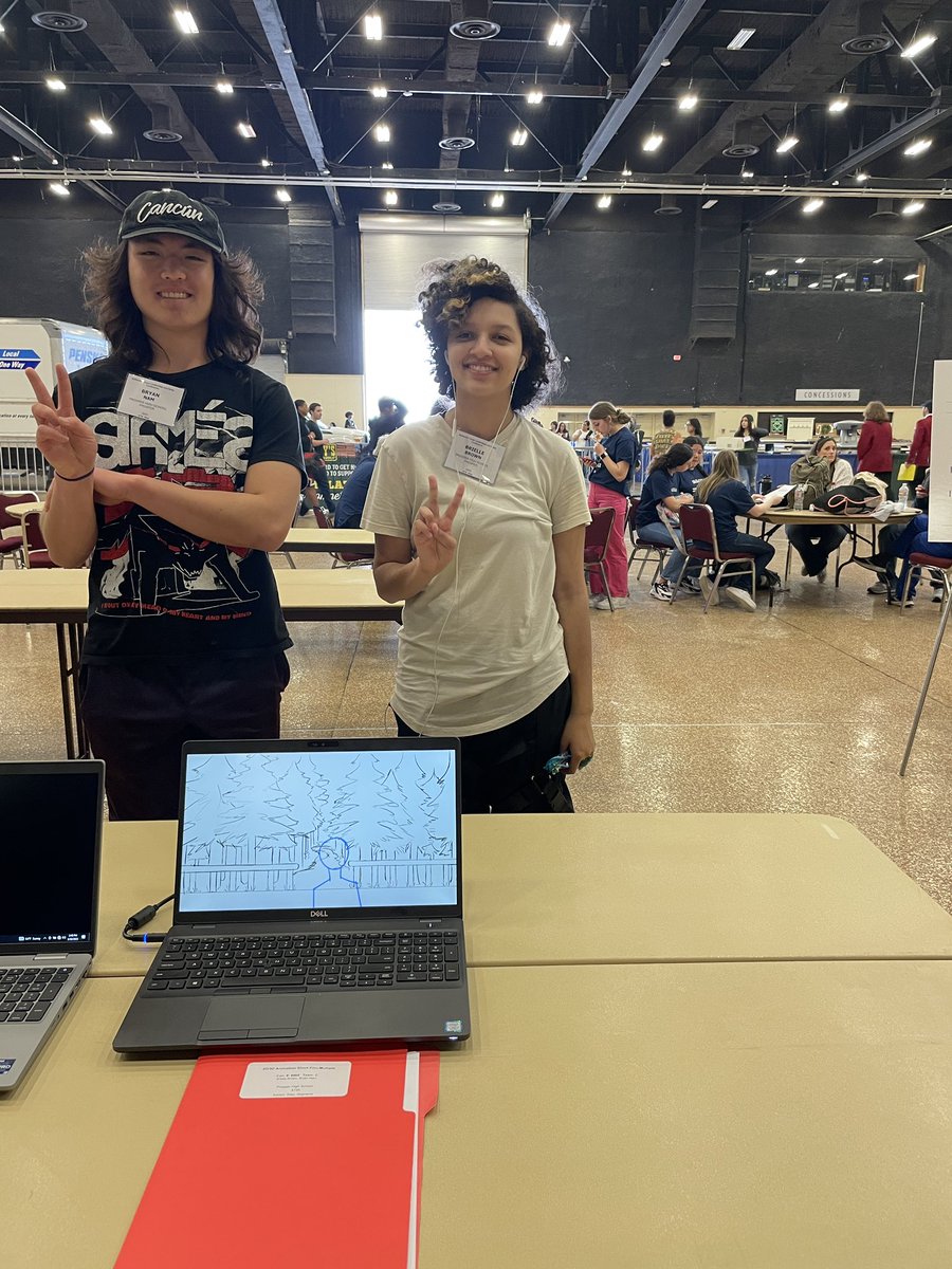 SkillsUSA_PISD's tweet photo. First job exhibit set up! 2D/3D Animation - Short Film! 
@ProsperHS @prosperCTE https://t.co/AhNeD34TkL