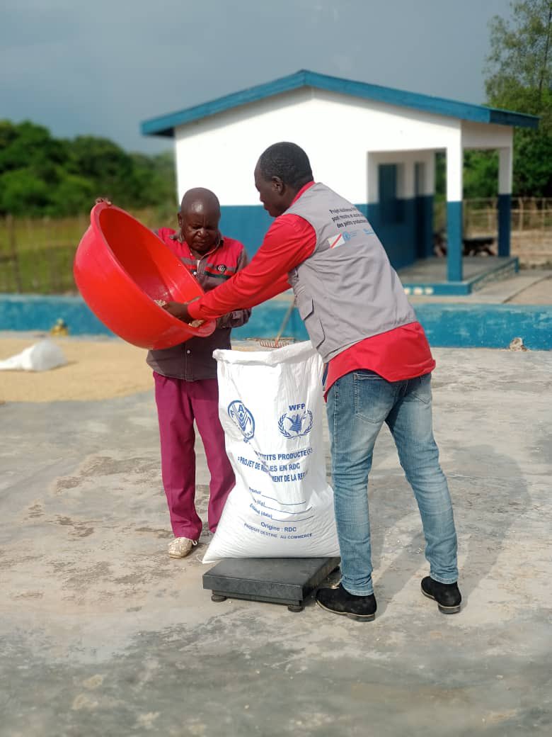 ADIJF1's tweet photo. Accompagnementdes Organisations paysannes ds l lancement des activités d'entreposage ds les entrepôts communautaires construits par @WFPDRC avant vente gpée à Sange &amp;LuvungiPlaine dla Ruzizi.Cap vers la qualité des produits pour un marché rentable @BMZ_Bund @KfW_int @FAORDCongo https://t.co/iGGZQDFsRl