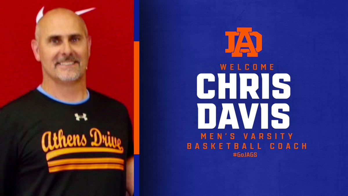 athensjags's tweet photo. Congrat to Coach Davis on being named the next Head Men's Basketball Coach at Athens Drive High School! https://t.co/OGtrpxoUdK