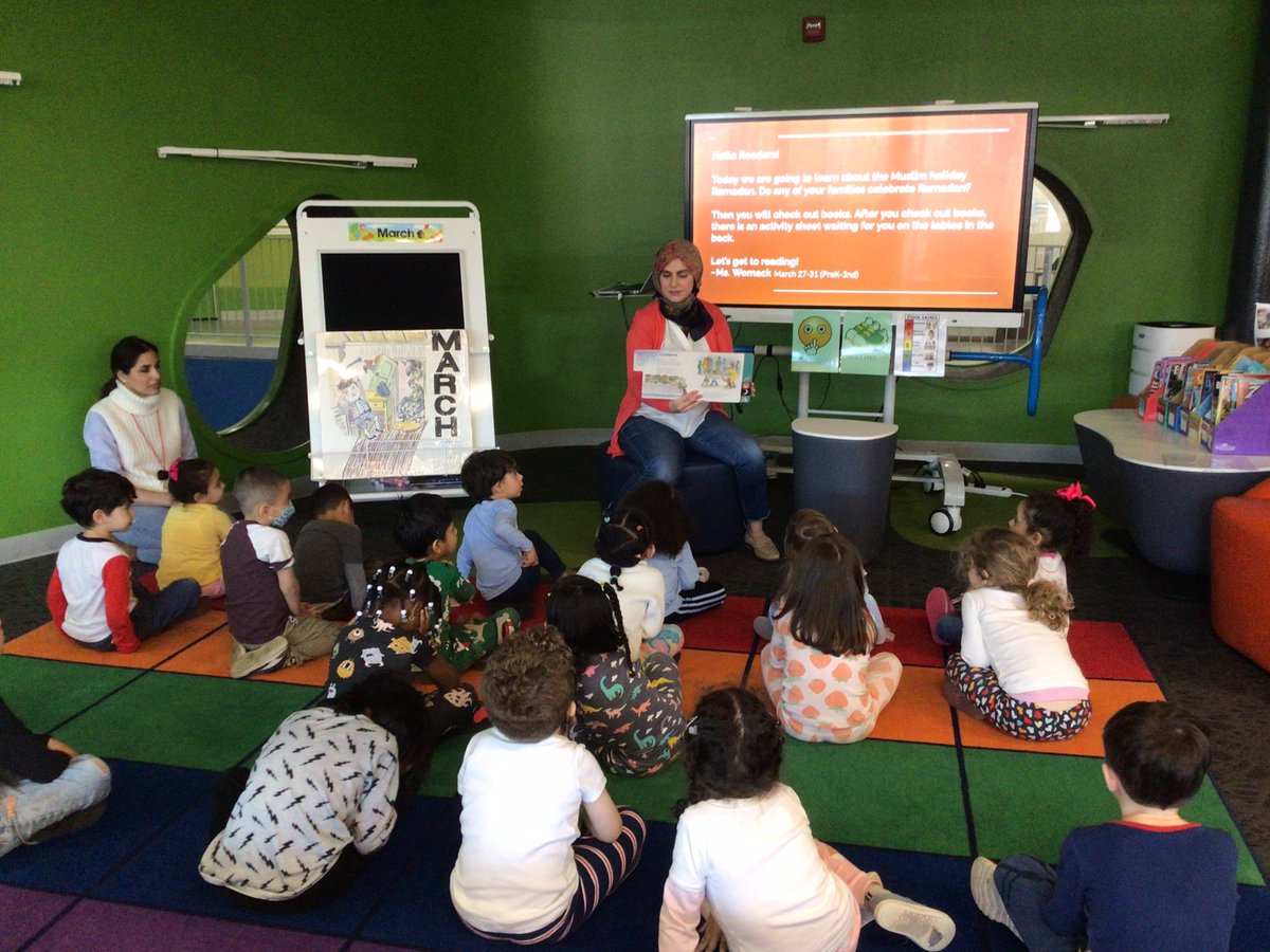 <a href="/MsKathy_apsva/">Katherine Bonilla</a>’s class was so excited to have a guest reader for Ramadan! And she gifted us 4 new books for the library! ☪️

<a href="/Gildea_Jenn/">Jennifer Gildea</a> <a href="/AP_FleetFalcons/">AP_FleetFalcons</a>