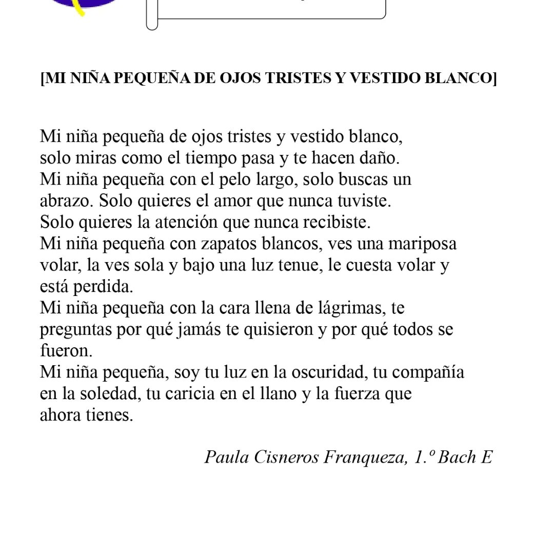 iesmcatalanzgz's tweet photo. XVII Concurso Literario de @PoesIaxrallevar IES Miguel Catalán.
¡Gracias a todas las personas que os habéis animado a enviar poemas para el concurso! Hay futuro en la poesía. 💙📖
@RedEvolucionAr
@InnovaEduCar
@cpmariadeavila
@tonimartinez24
#poesia
#deletras
#educacionpublica https://t.co/vg3Eg6YUHu
