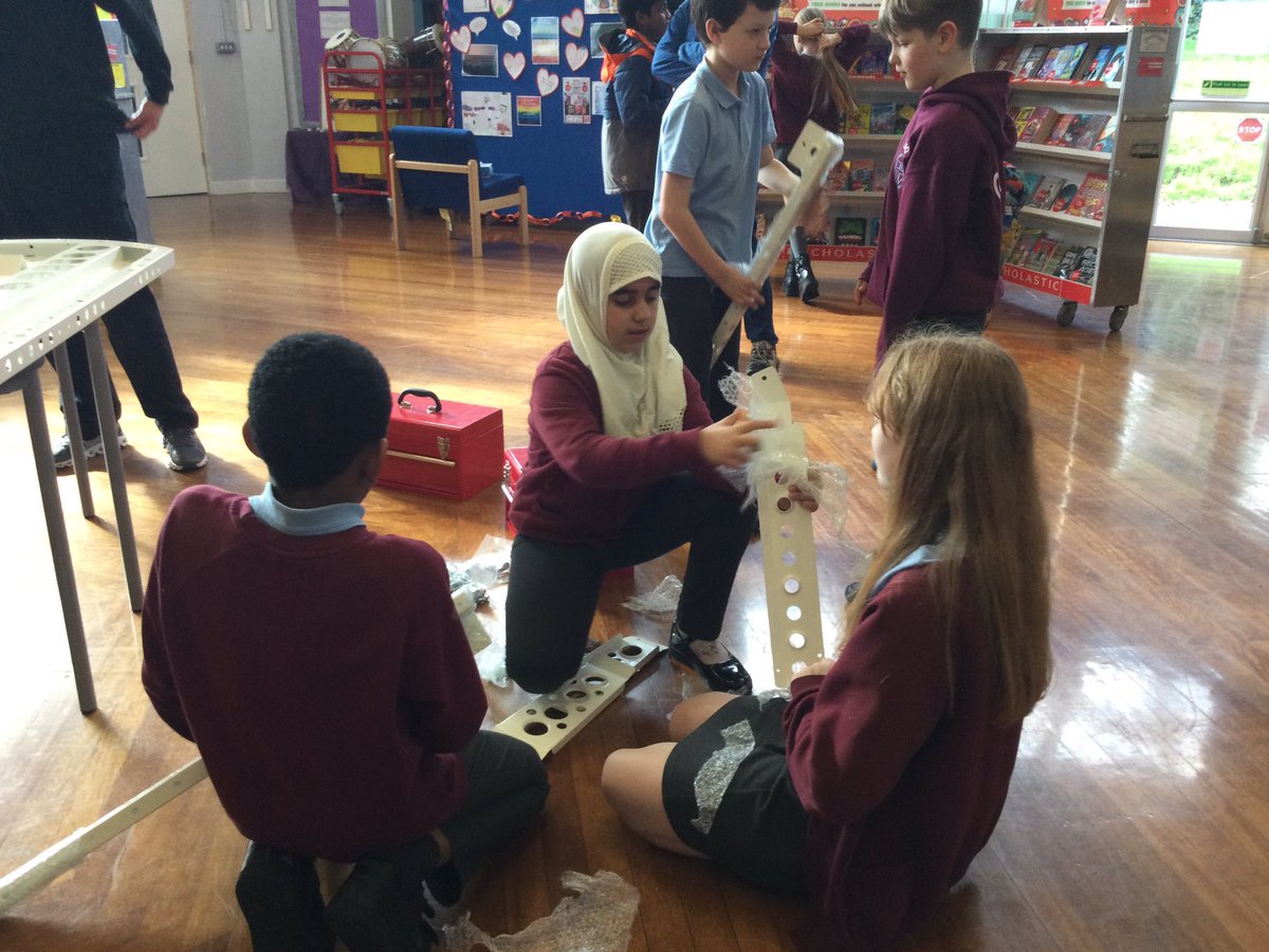 HolyInfantsRCP's tweet photo. Have you heard the news?! Some of our Year 5 children are building an eco friendly car to race. With sponsorship from @whitecroft2 Glynn at Whitecroft Motors Bolton, we have been able to buy this to use time and time again. Thanks to the build team we’re off to a flying start! https://t.co/ojp302R7E5