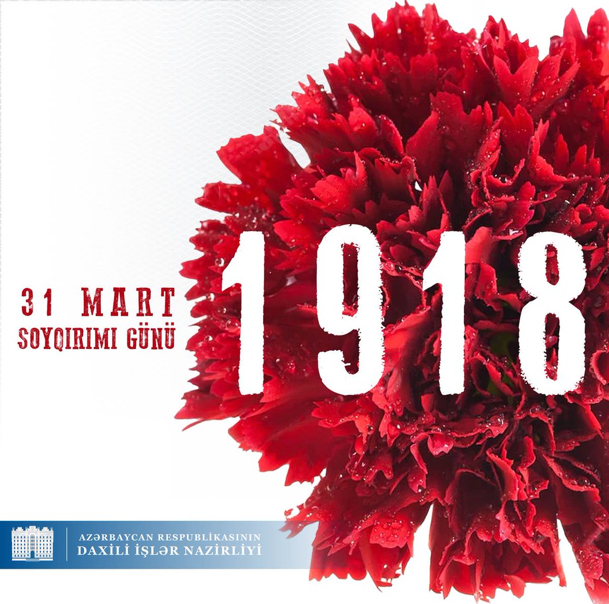 polisazerbaycan's tweet photo. Bu gün erməni daşnaklarının azərbaycanlılara qarşı həyata keçirdiyi soyqırımdan 105 il ötür.

#31march1918 #31marchgenocide https://t.co/60JfSEmCnG