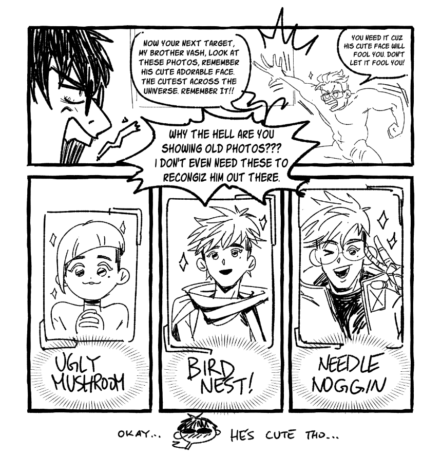 "Why does Wolfwood call me a bunch of different stuff...?"😅🤔
Day 2: Names #vashwoodweek
#TRIGUNSTAMPEDE #TRIGUN #vashwood #WV