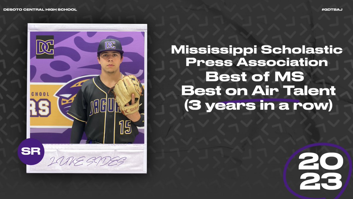 athletics_dc's tweet photo. Congratulations to @luke_sides3, @DCjagTV &amp; @DesotoNetwork on claiming top honors last week at the Mississippi Scholastic Press Association "Best of" We would like to thank our sponsors of the @DesotoNetwork for helping make this possible for our students!
#GDTBAJ
#PlayOnePlayAll https://t.co/6qtTX6PVSe