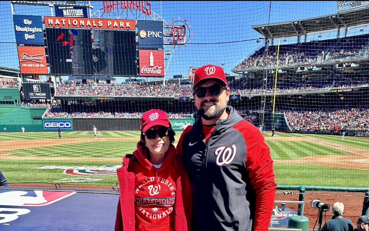 If you’re fortunate enough to have a chance to catch a baseball game with a parent—always take it. The memory holds on forever. 2023 #OpeningDay with Mom. #NATITUDE