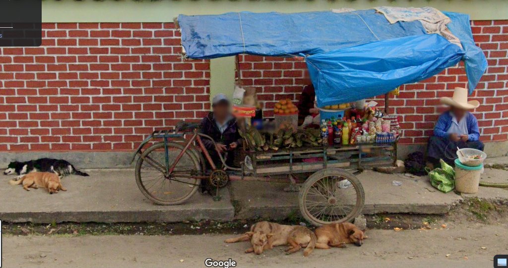 Random Google Street in Peru. Dog naptime at the roadside vendor. https://t.co/Y7wLmvt3xP