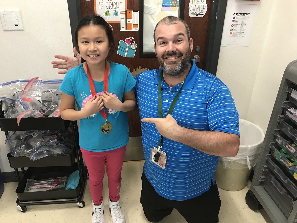 These two amazing students received heart hero medals for getting first place in our Kids Heart Challenge fundraiser last month!!!