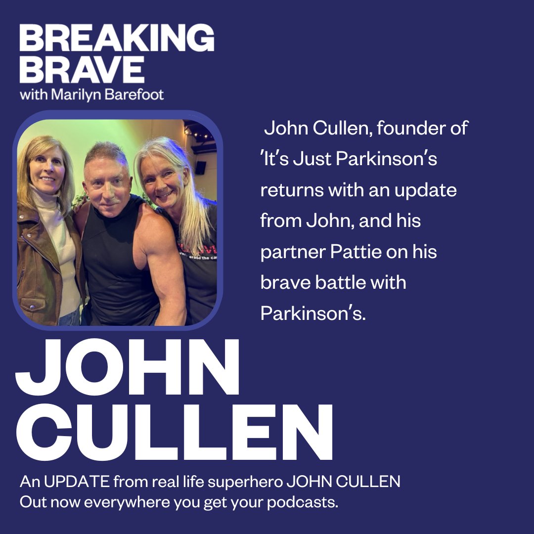 MarilynBarefoot's tweet photo. For the first time in 2 years of podcasting, I was overjoyed to do a LIVE recording and meet my guests! John Cullen ...welcome back to #BreakingBrave and thank you for never giving up the fight !!!!!
https://t.co/E9FCoX6GVD
#parkinsonsdisease #parkinsons #parkinsonsawareness https://t.co/Nbo1wEK0xB