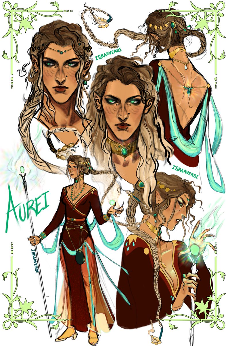 [OC] Aurei, living personification of uranium glass