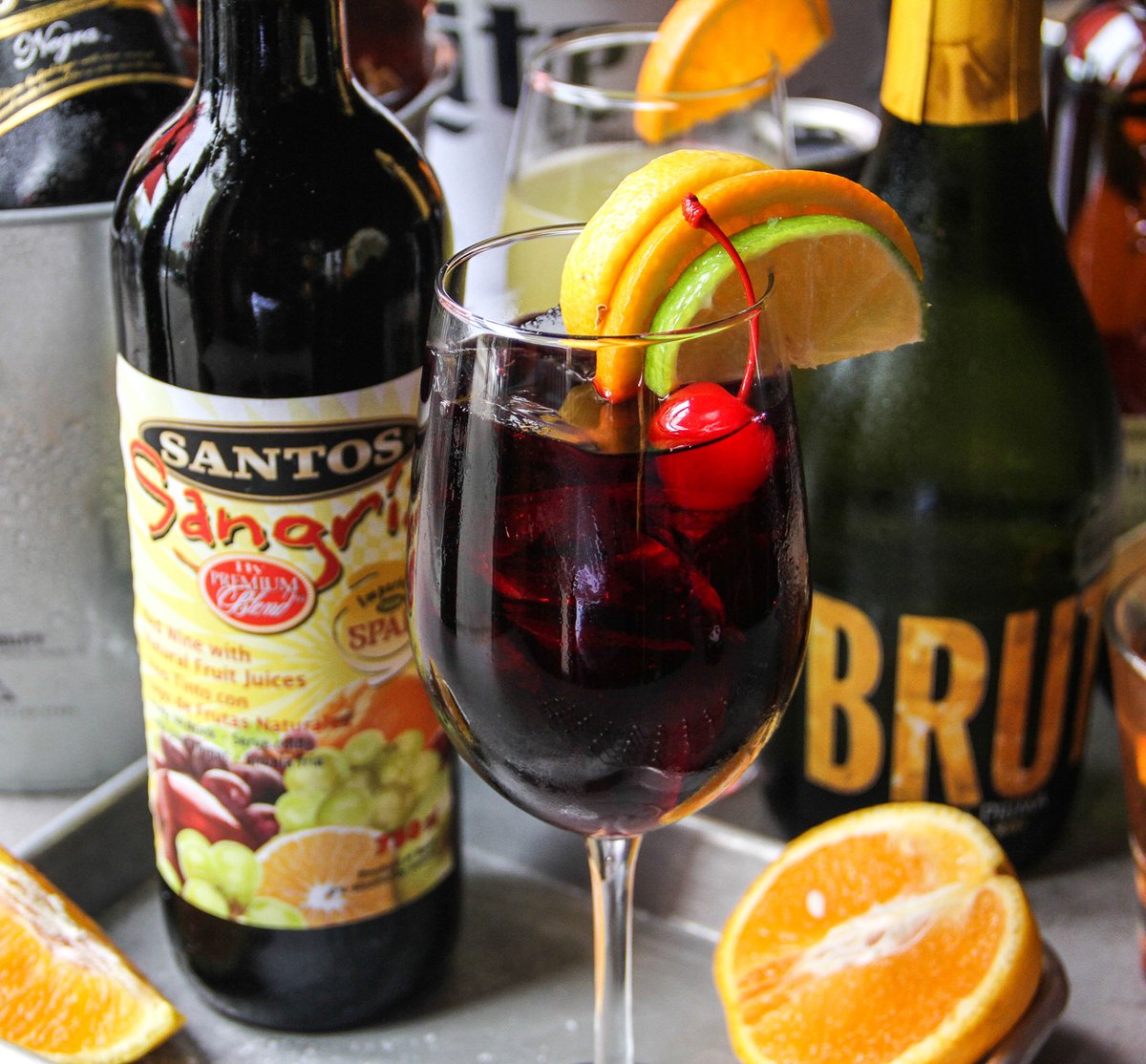 NeighborsPub's tweet photo. Drinks are served 👏 Sangria Pitcher https://t.co/bayr4nsObl
