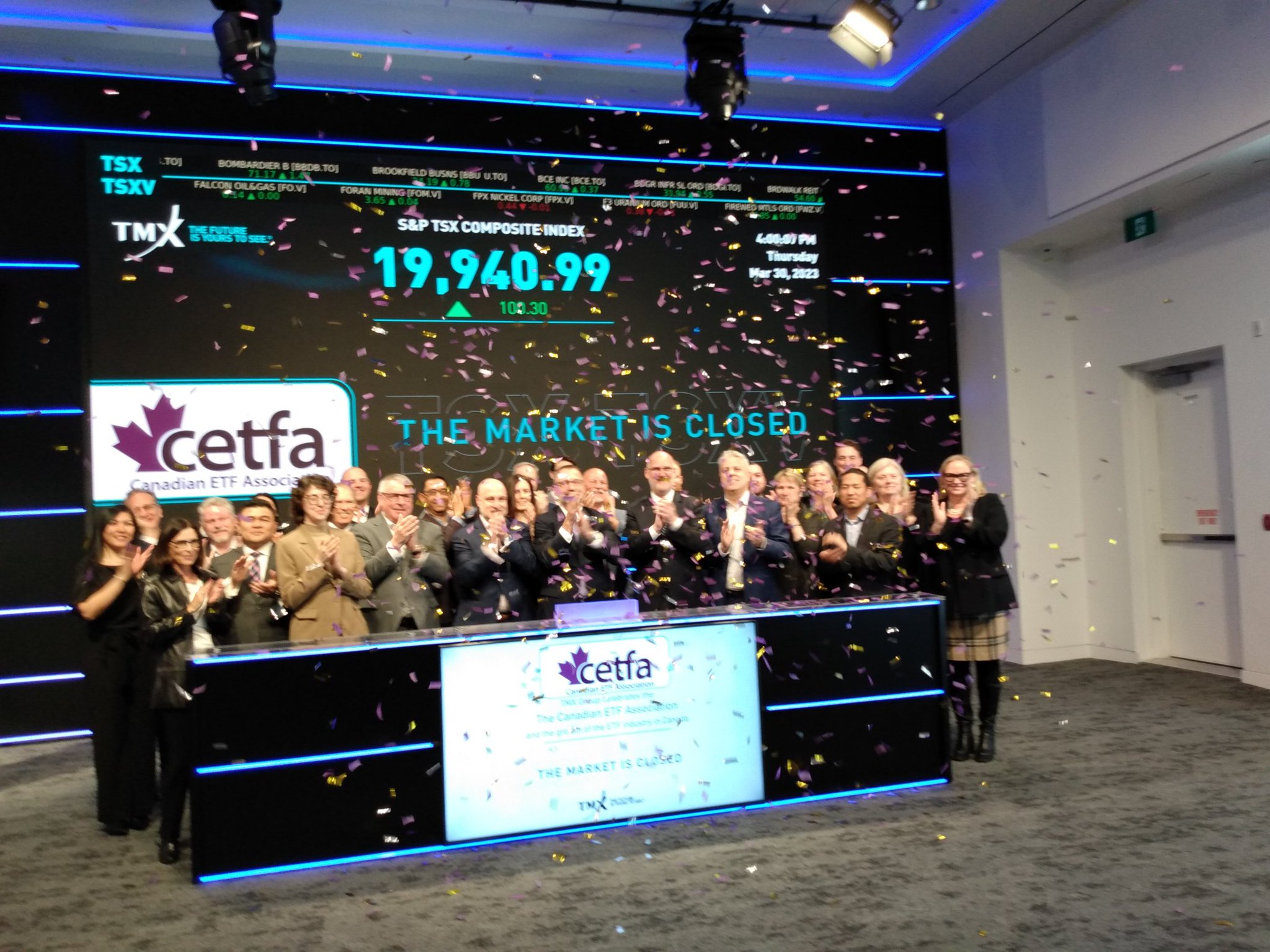 CETFA on Twitter "And the tsx_tsxv has now closed for trading on