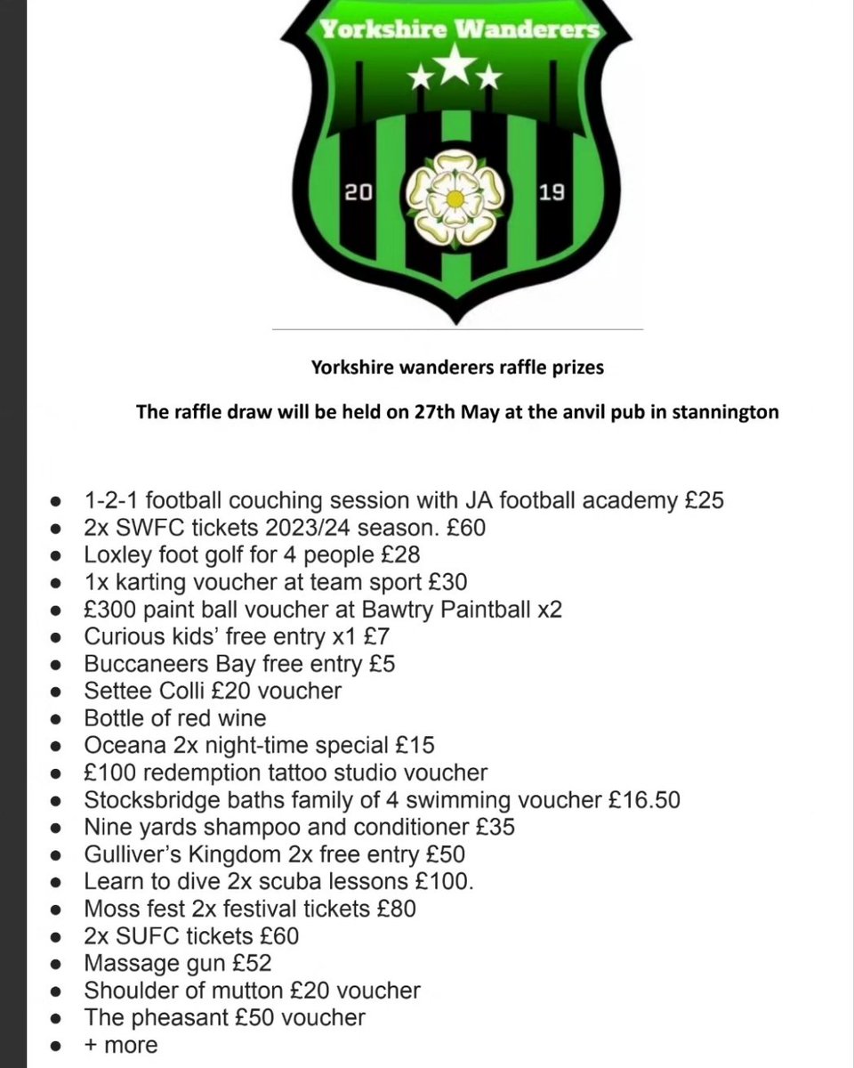 Yorkshire Wanderers FC tweet media