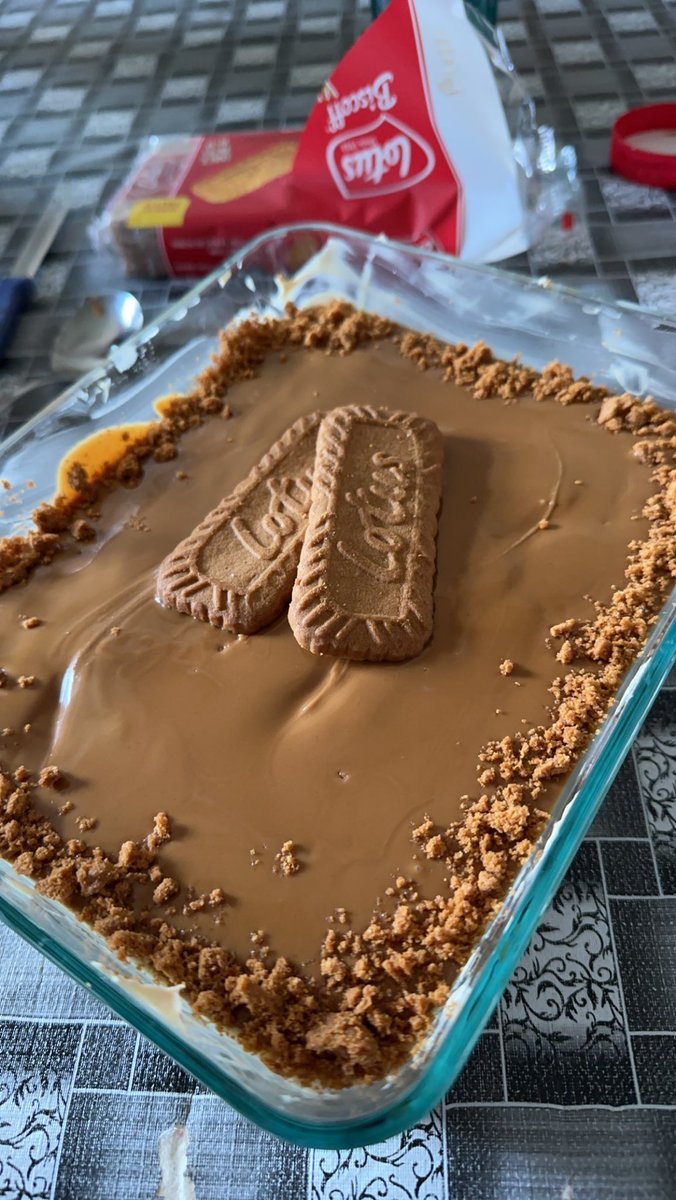 Got bored and decided to become a baker Biscoff “tiramisu”